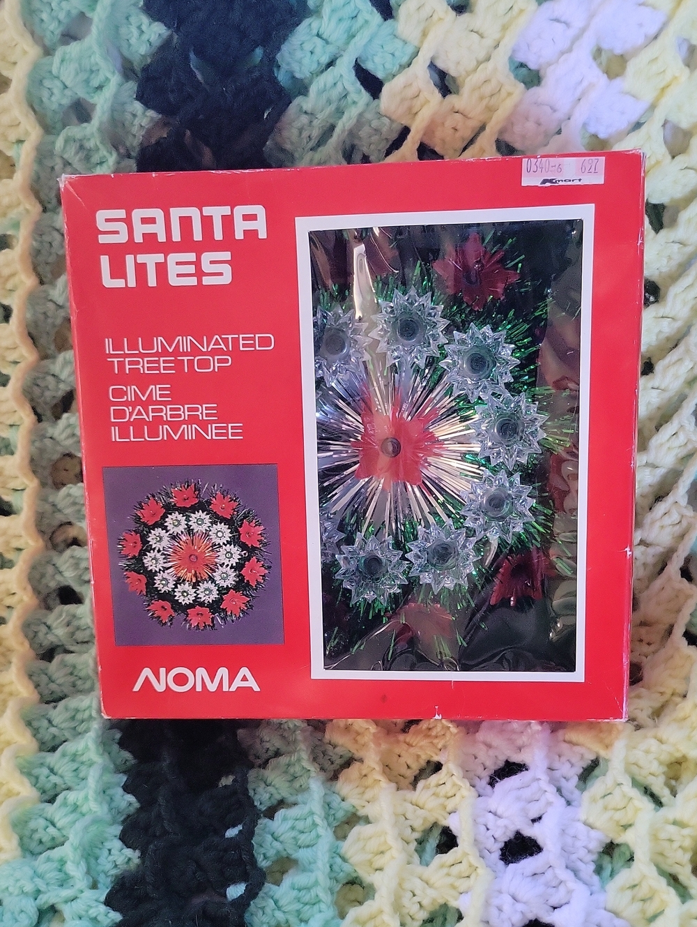 Super Rare! Vintage Noma Lighted Tree Topper With Box!
